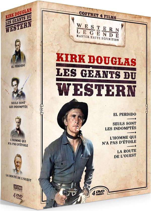 Kirk Douglas - Les Géants du Western : L'Homme qui n'a pas d'étoile + Seuls sont les indomptés + El Perdido + La Route de l'ouest [DVD]