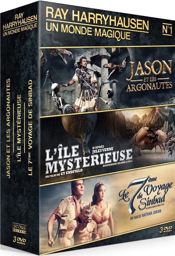 Ray Harryhausen - Coffret n° 1 : Jason et les Argonautes + L'Île Mystérieuse + Le 7ème Voyage de Sinbad [DVD]