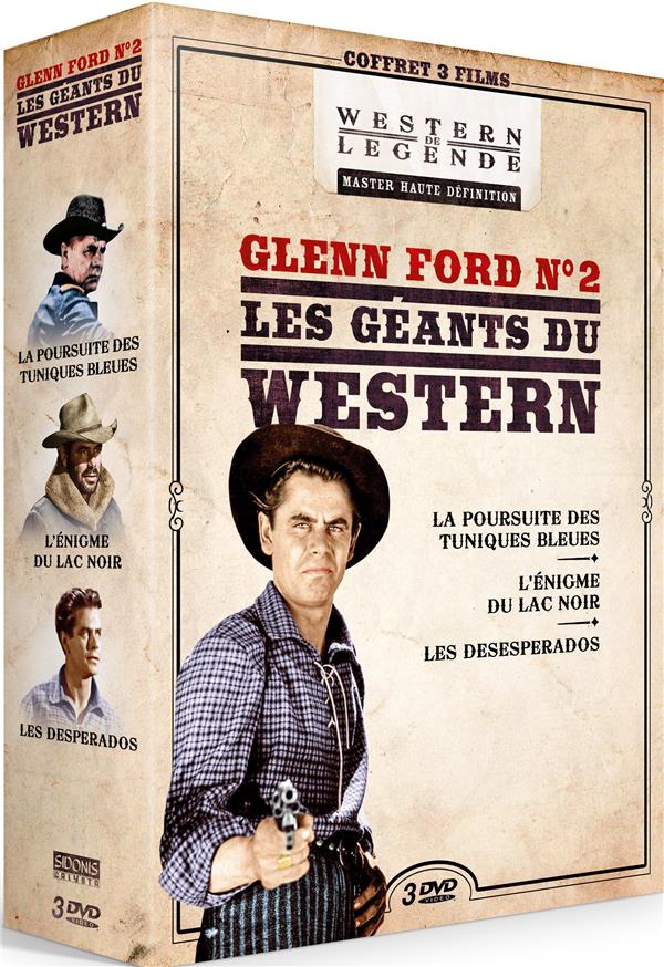 Glenn Ford n° 2 - Les Géants du Western : La Poursuite des Tuniques Bleues + L'Enigme du Lac Noir + Les Desperados [DVD]