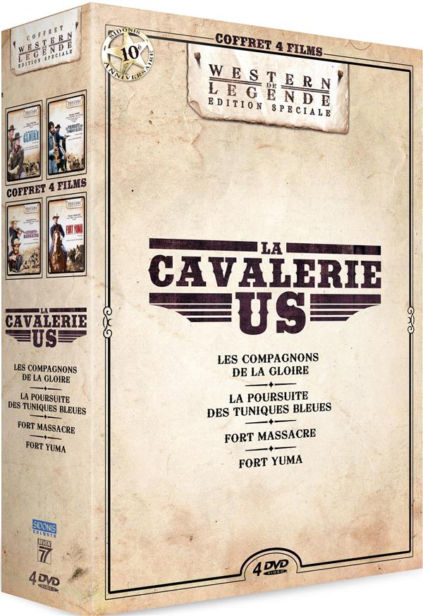 La Cavalerie US : Les Compagnons de la gloire + La Poursuite des Tuniques Bleues + Fort Massacre + Fort Yuma [DVD]