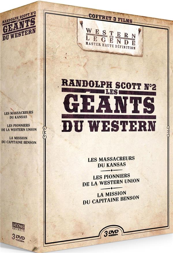 Les géants du western : Randolph Scott n° 2 - Coffret 3 films [DVD]