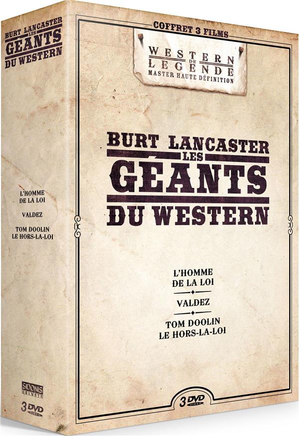 Burt Lancaster - Les Géants du Western : Valdez + Bill Doolin le hors-la-loi + L'Homme de la Loi [DVD]