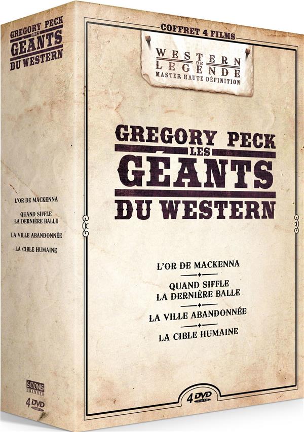 Gregory Peck - Les Géants du Western : Quand siffle la Dernière Balle + La Ville Abandonnée + L'Or de MacKenna + La Cible Humaine [DVD]