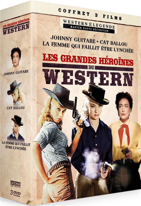 Coffret Les Grandes Héroïnes du Western - Coffret 3 films : Johnny Guitare + Cat Ballou + La Femme qui faillit être lynchée [DVD]