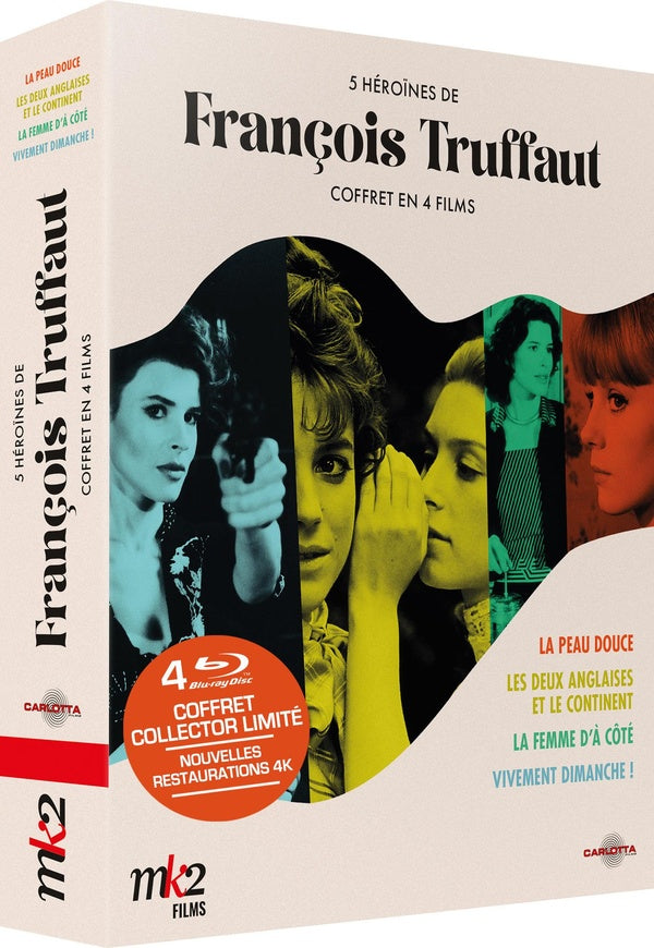 5 héroïnes de François Truffaut - Rétrospective en 4 films : La Peau douce + Les Deux Anglaises et le continent, La Femme d'à côté + Vivement dimanche ! [Blu-ray]