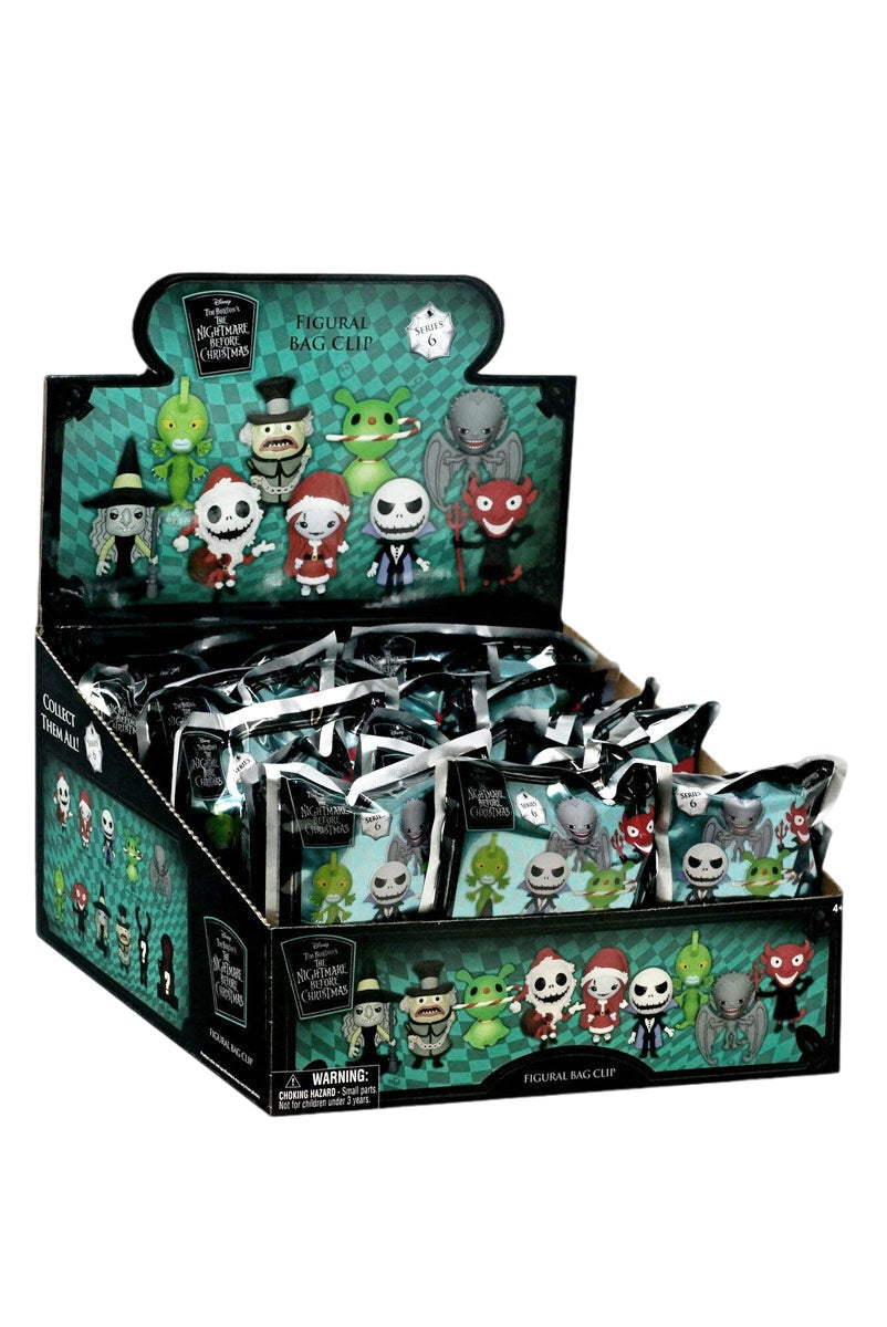 Disney - L'Étrange Noël de monsieur Jack - Assortiment en blind box de figurines de sac de collection en mousse (Série 6) (24 pcs)