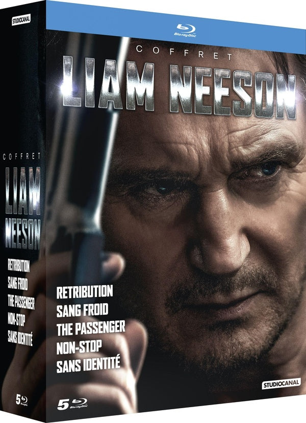 Coffret Liam Neeson : Retribution + Sang froid + The Passenger + Non-stop + Sans identité [Blu-ray]