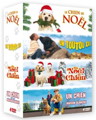 Coffret chiens : un chien de Noel ; un toutou xxl ; un Noel de chien ; un chien à la maison blache [DVD]