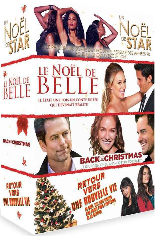 Noël n° 3 - Coffret 4 films : Le Noël de Belle + Retour vers une nouvelle vie + Un Noël de star + Back to Christmas [DVD]