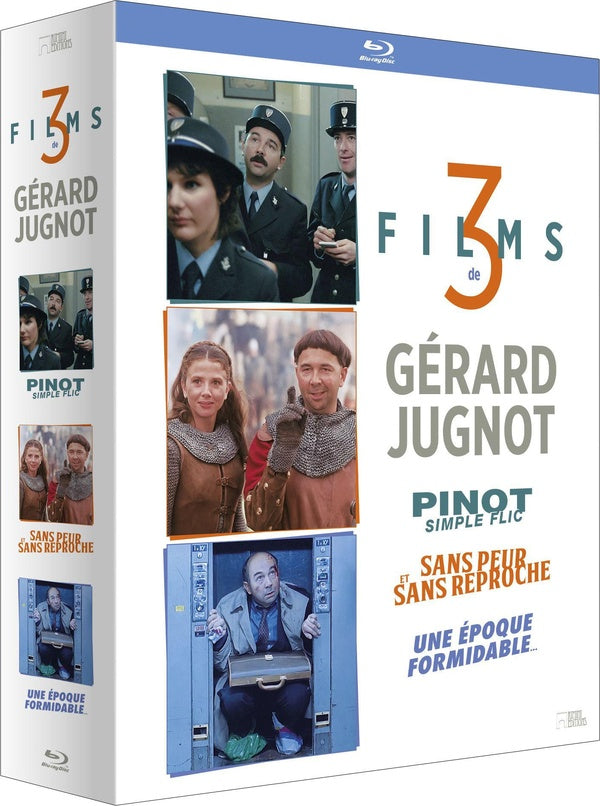 3 films de Gérard Jugnot - Coffret : Pinot simple flic + Sans peur et sans reproche + Une époque formidable... [Blu-ray]