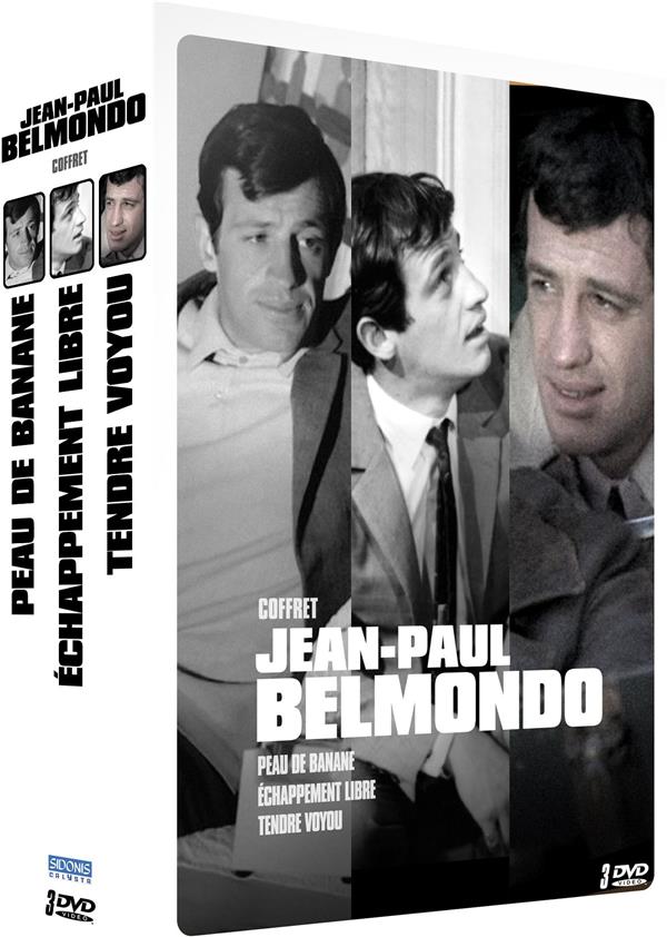 Jean-Paul Belmondo - Coffret 3 films : Peau de banane + Échappement libre + Tendre voyou [DVD]