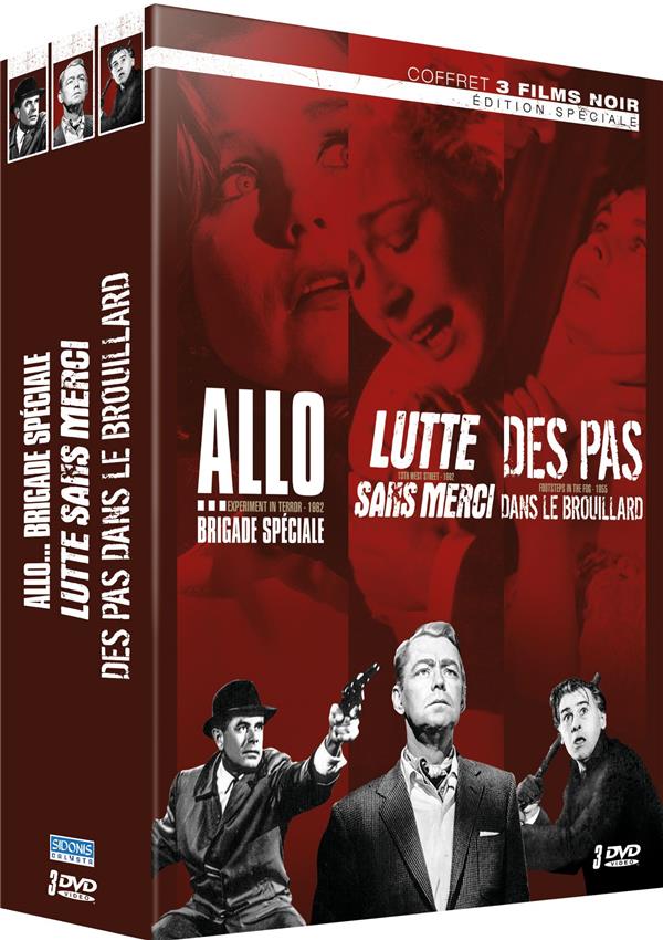 Coffret Films Noirs N°1 : Allo... Brigade spéciale + Lutte sans merci + Des pas dans le brouillard [DVD]