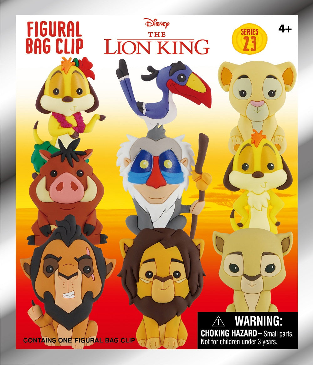 Disney - Le Roi Lion - Assortiment en blind box de figurines de sac de collection en mousse (Série 23) (24 pcs)