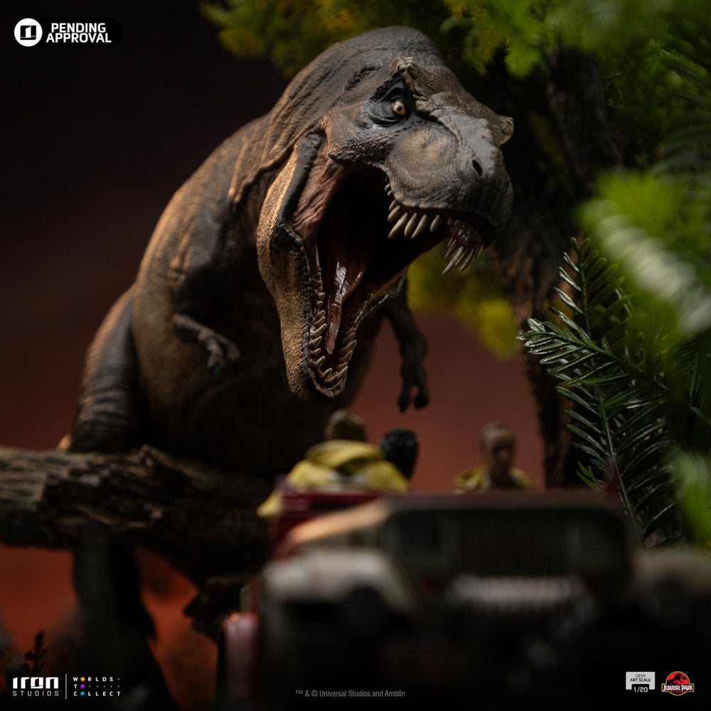 Iron Studios - Demi Art Scale 1/20 - Jurassic Park - T-Rex Chase Statue 60cm