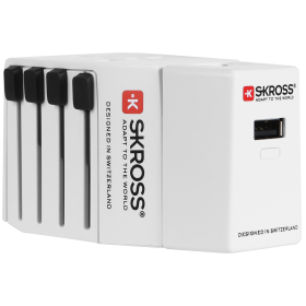 Skross World Travel Adapter Power Pack (MUV USB + SOS Battery)