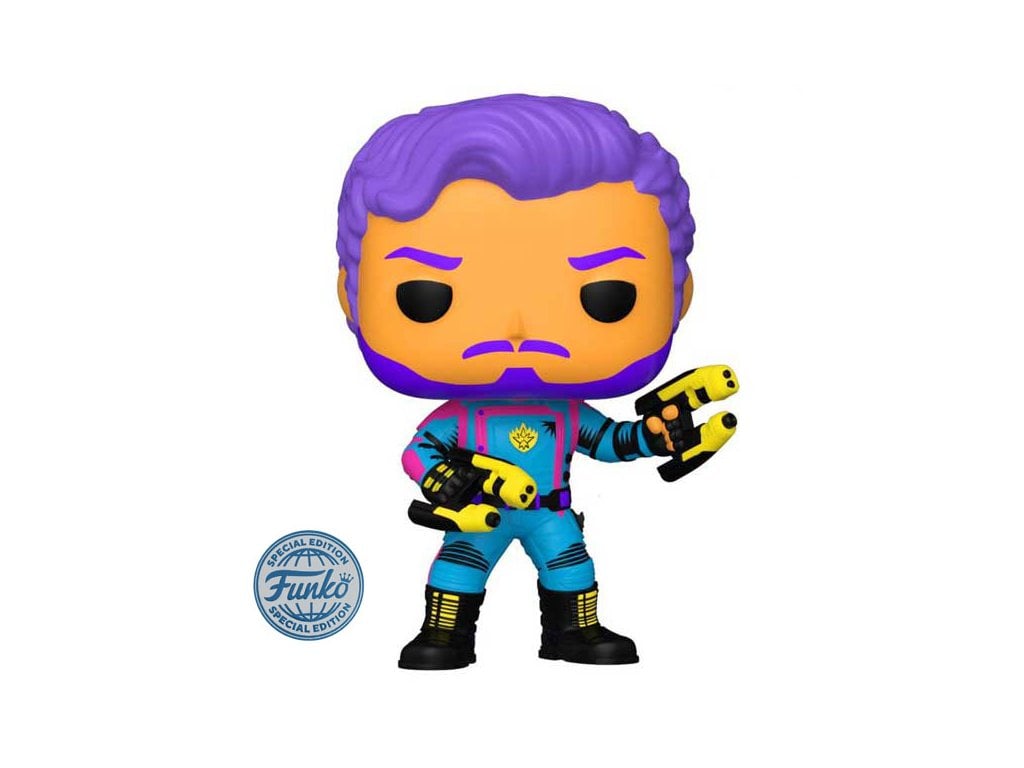 Funko Pop! Marvel: Guardians of the Galaxy Vol. 3 - Star-Lord (Blacklight) - Special Edition