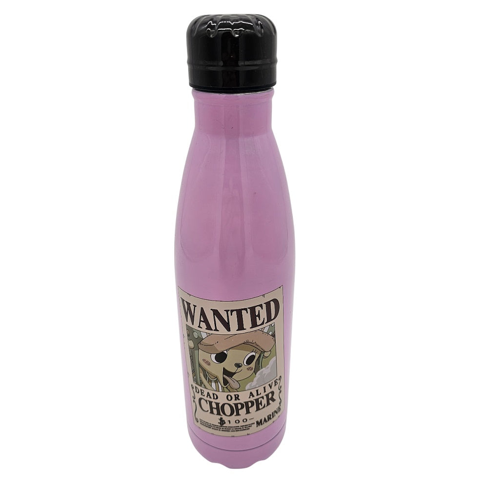 One Piece - Bouteille d'eau en métal "Wanted Chopper" 540ml