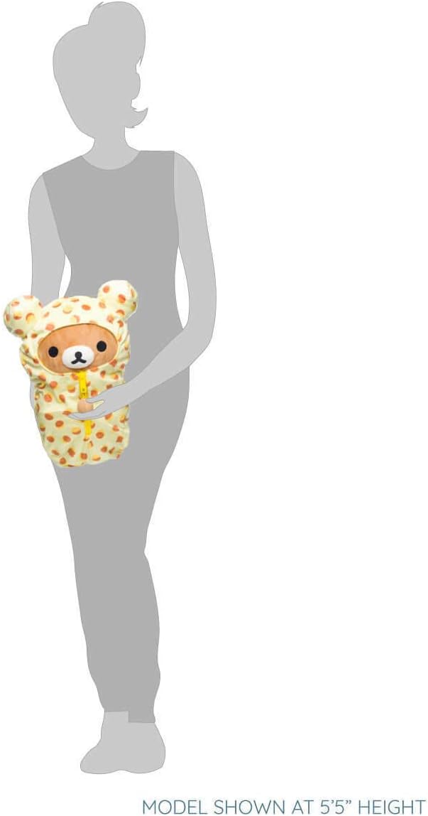 Rilakkuma - Peluche "Sac de couchage à motifs" Medium 38cm