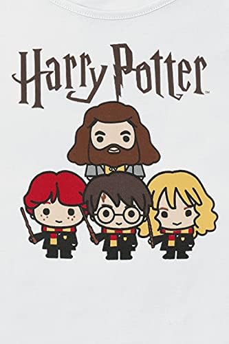 Harry Potter - T-Shirt Blanc Harry et ses amis - Fille 10 Ans