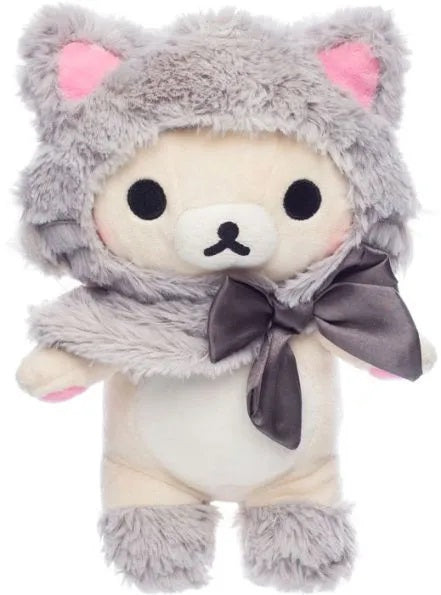 Korilakkuma - Peluche "Costume Chat Gris" Small 20cm