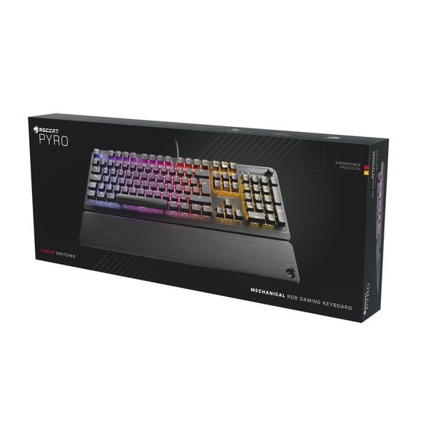 Roccat - Clavier de jeu mécanique Pyro avec éclairage RGB - Disposition AZERTY française