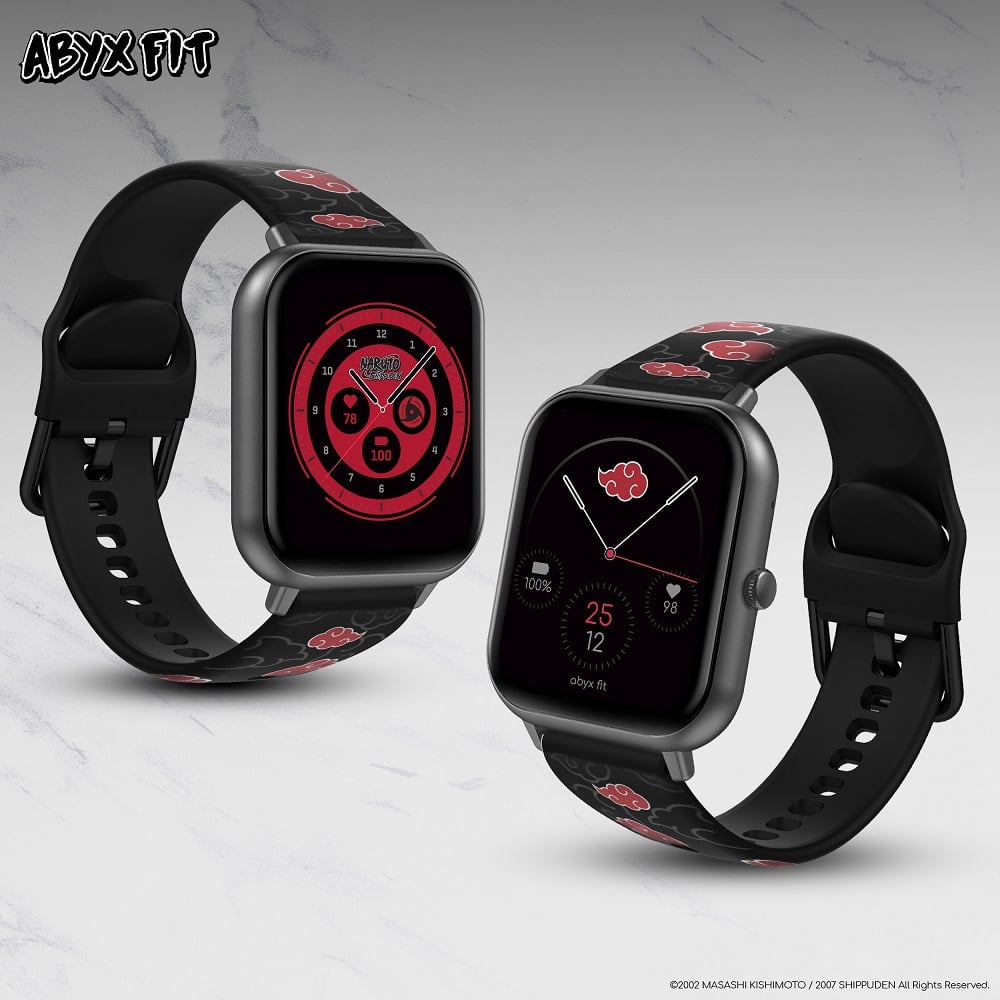 Abyx Fit - Bracelet universel Naruto Shippuden - Akatsuki 20mm pour montre connectée