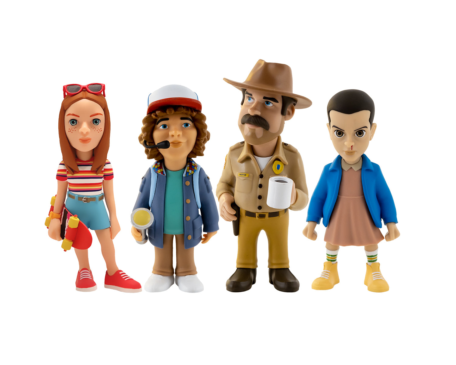 Minix -TV SERIES -STRANGER THINGS -PACK DE 4
Eleven, Dustin, Hopper, Max -Figurine -7 cm