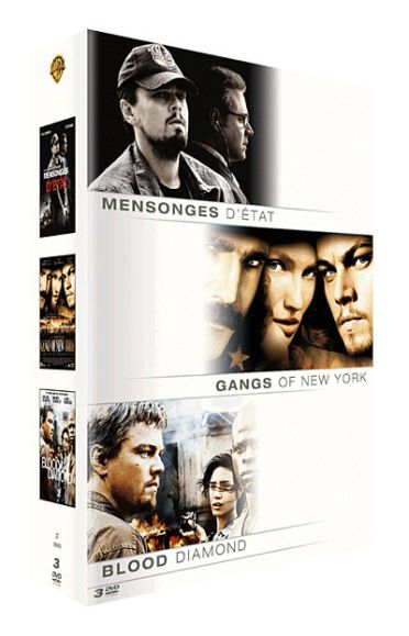 Coffret Leonardo Di Caprio - Mensonges d'état + Gangs of New York + Blood Diamond [DVD]