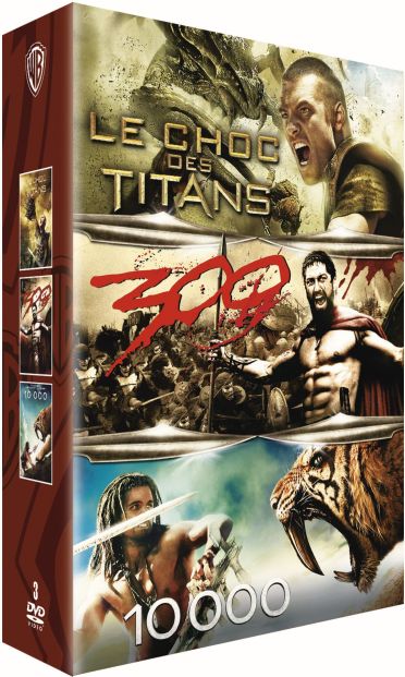 Coffret épopées : le choc des titans ; 300 ; 10000 [DVD]