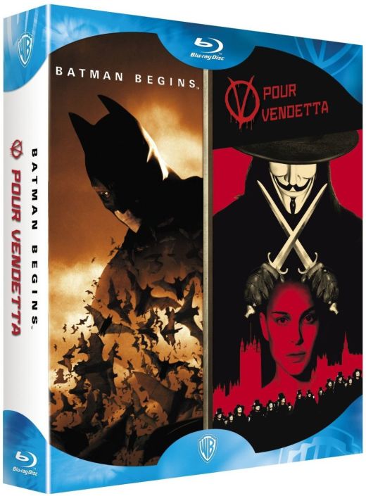 Coffret Batman begins ; v pour vendetta [Blu-ray]