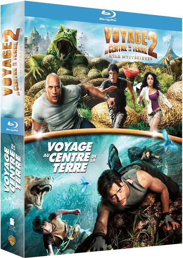 Voyage au centre de la Terre + Voyage au centre de la Terre 2 : l'île mystérieuse [Blu-ray]