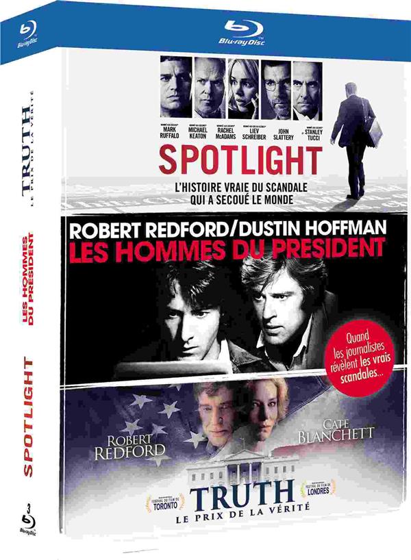 Spotlight + Les hommes du Président + Truth, le prix de la vérité [Blu-ray]