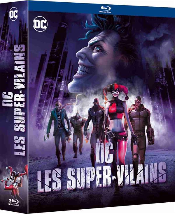 DC Les Super-Vilains - Coffret : Batman : The Killing Joke + Batman : Assaut sur Arkham + Batman et Harley Quinn [Blu-ray]