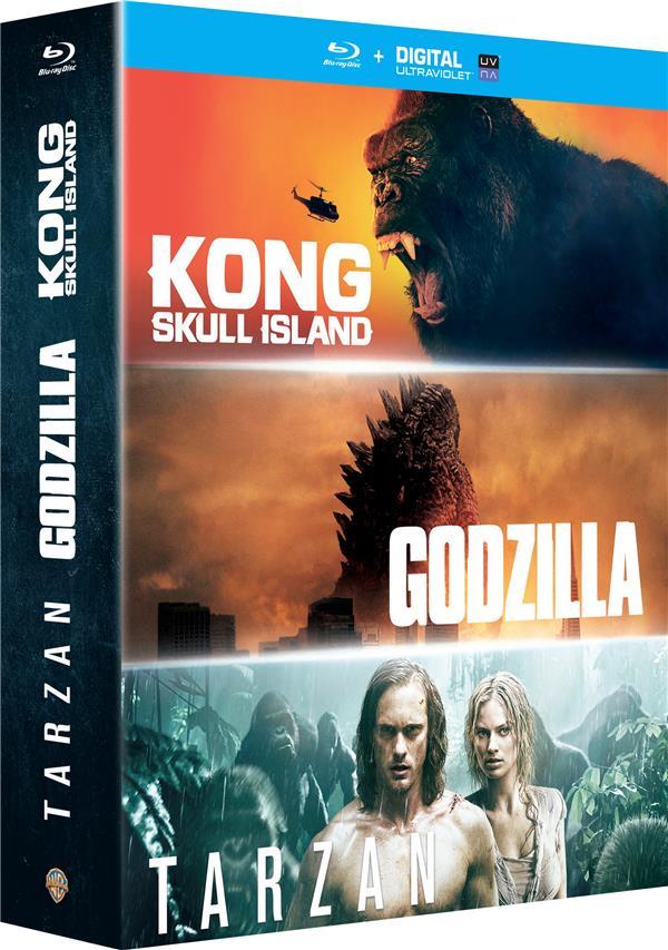 Kong : Skull Island + Godzilla + Tarzan [Blu-ray]