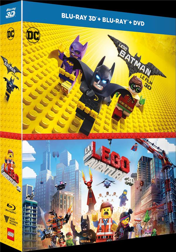 Lego Batman, le film + La Grande Aventure Lego [Blu-ray 3D]