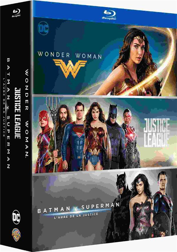 DC Universe - Coffret 3 films : Justice League + Wonder Woman + Batman v Superman : L'aube de la justice [Blu-ray]