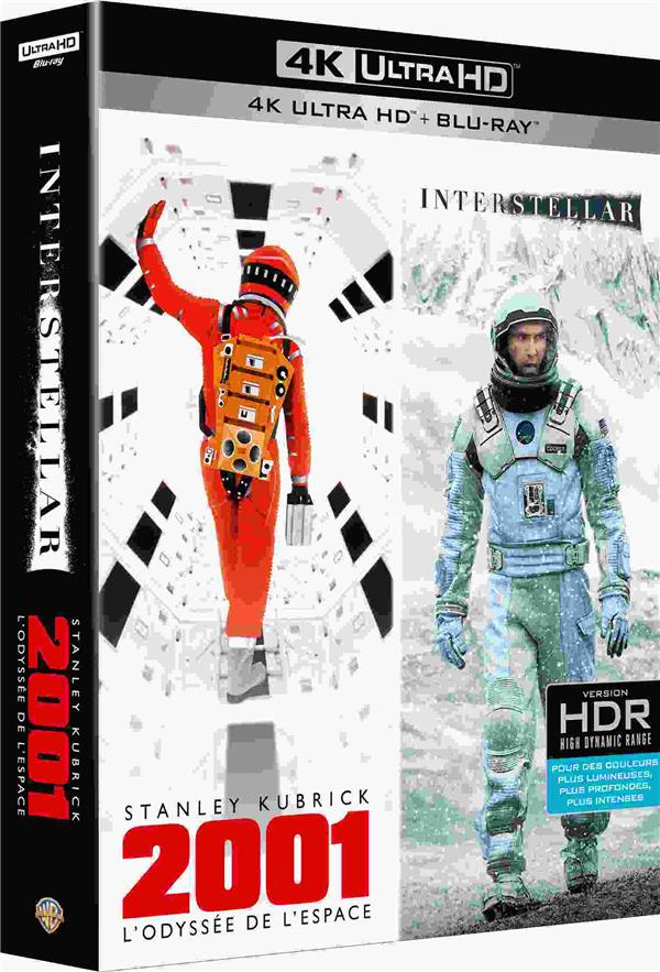 Coffret 4k 2 films : interstellar ; 2001, l'odyssée de l'espace [4K Ultra HD]