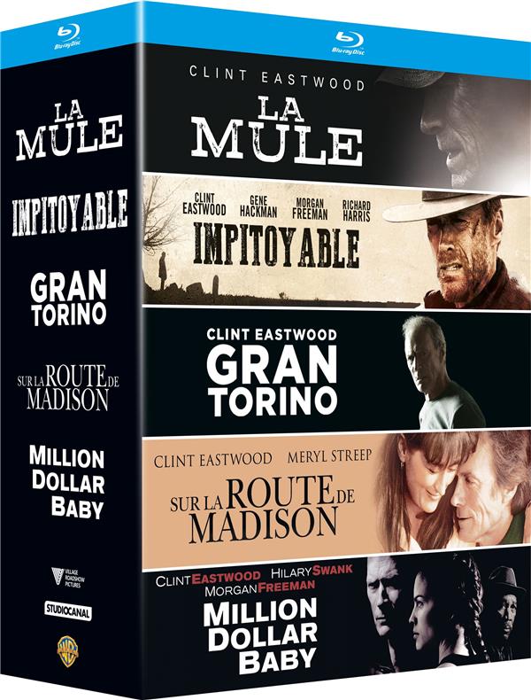 Clint Eastwood acteur - Coffret : La Mule + Gran Torino + Million Dollar Baby + Impitoyable + Sur la route de Madison [Blu-ray]