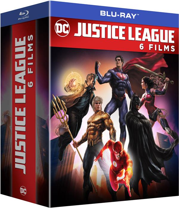 Justice League - 6 films: Dark : Apokolips War + La Nouvelle Frontière + Dark + Le Trône de l'Atlantide + Le paradoxe Flashpoint + Dieux et monstres [Blu-ray]