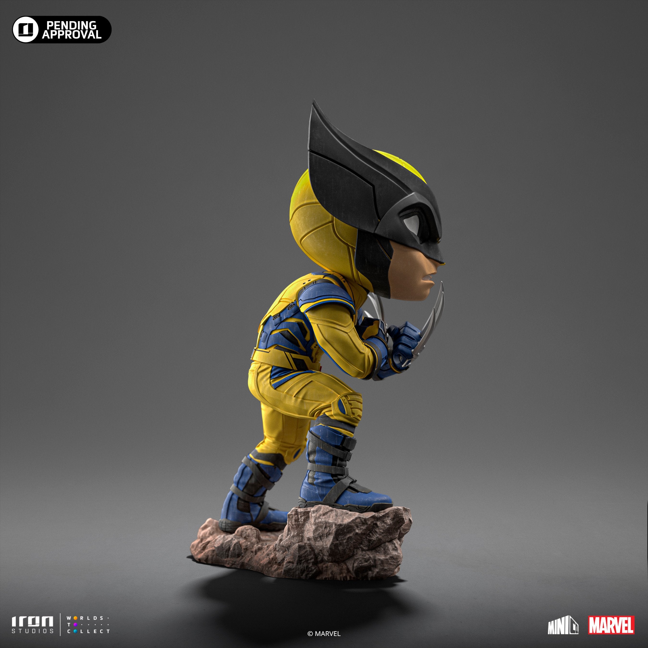 Iron Studios - MiniCo - Deadpool & Wolverine - Deadpool, Wolverine and Headpool Statue 14cm