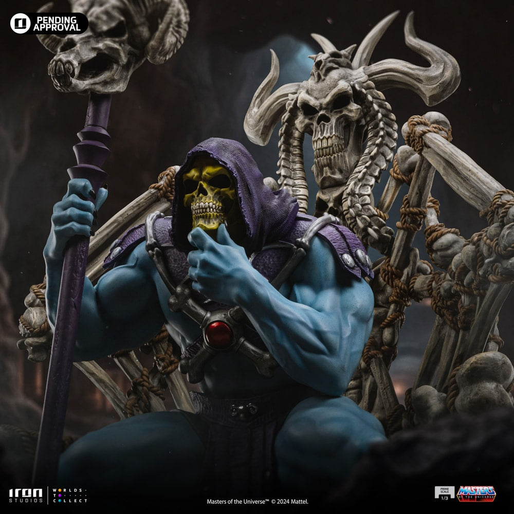 Iron Studios - Prime Scale 1/3 - Les Maîtres de l'Univers - Skeletor sur son trône Statue 67cm