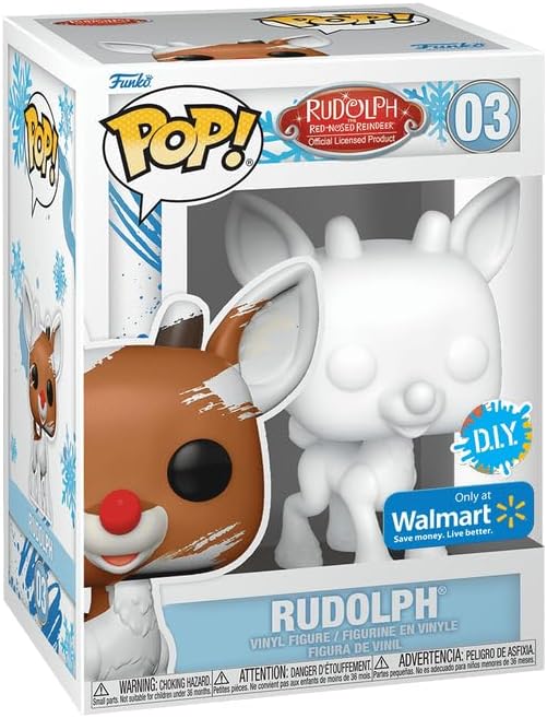 Funko Pop! Rudolph The Red-Nosed Reindeer: Rudolph (DIY) (White) - Special Edition