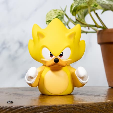 Numskull - Best of TUBBZ Boîte Canard de bain - Sonic le Hérisson - Super Sonic - 9cm