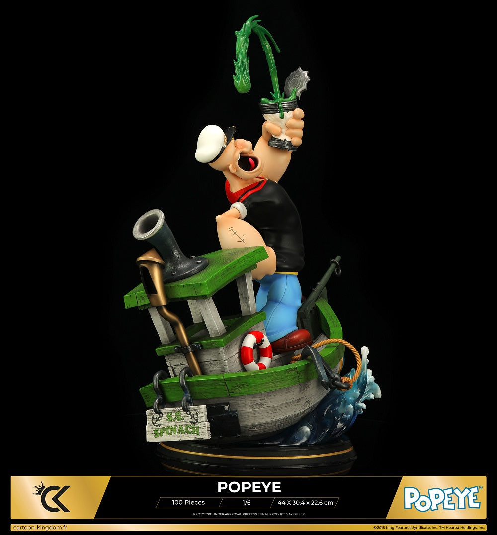 Cartoon Kingdom - 1:6 Statues - Popeye "Spinash Version" Statue 44cm