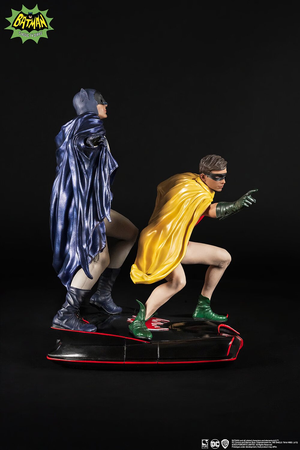 PureArts - 1:8 Scale Statues - Batman '66 - Batman et Robin Statue 23cm