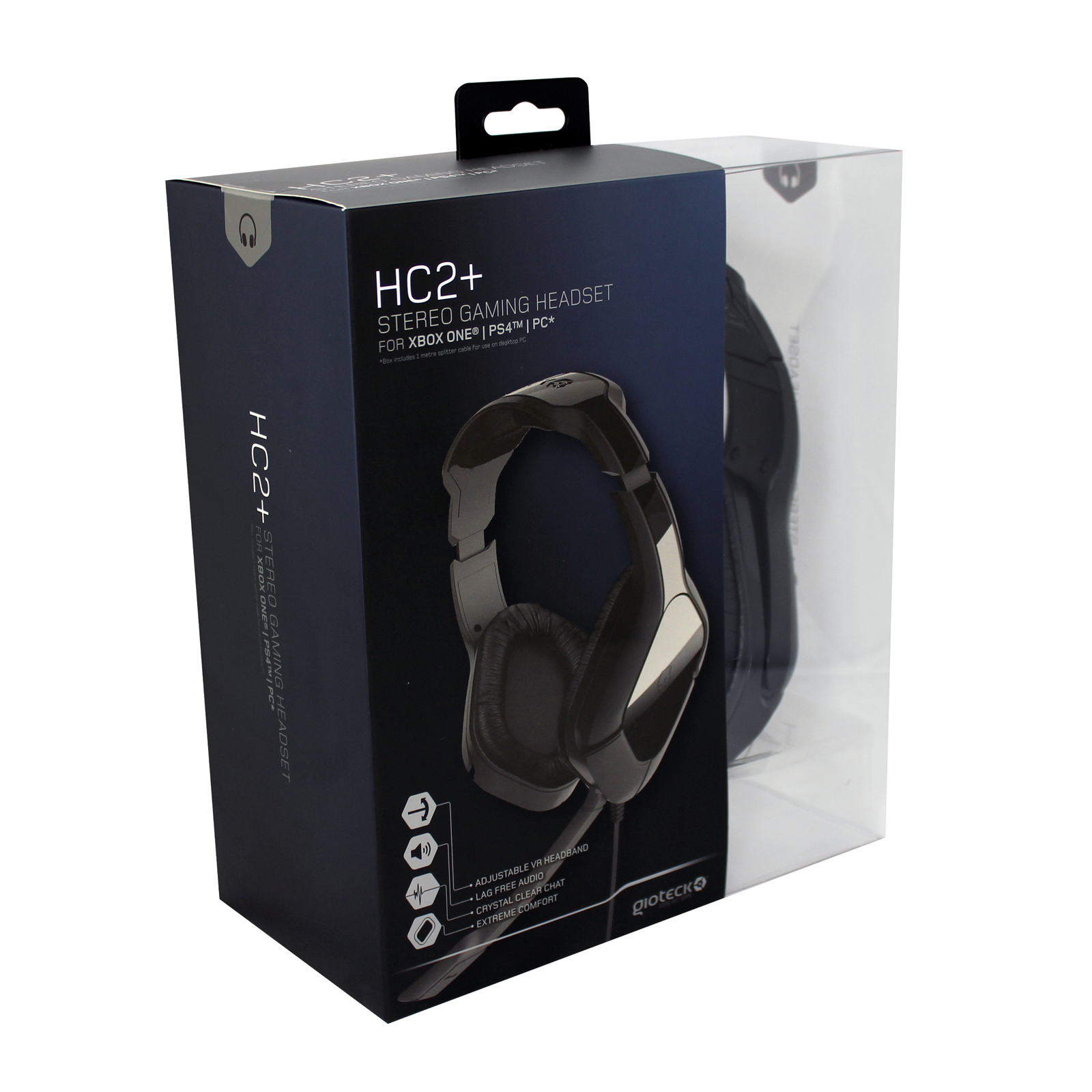 Gioteck - Casque de jeu stéréo HC2+ pour PS5, PS4, Xbox Series, Xbox One et PC