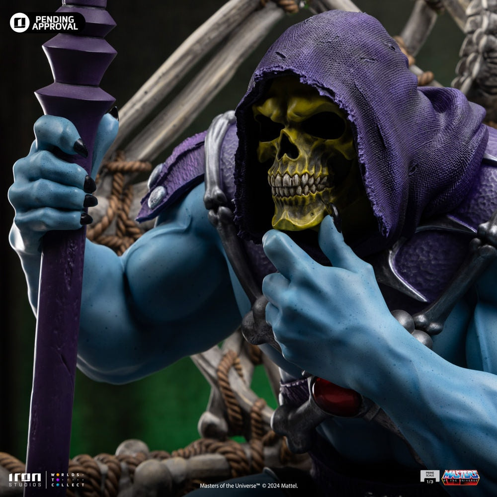 Iron Studios - Prime Scale 1/3 - Les Maîtres de l'Univers - Skeletor sur son trône Statue 67cm