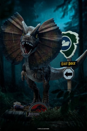 Iron Studios - MiniCo - Jurassic Park - Dilophosaurus Statue 15cm