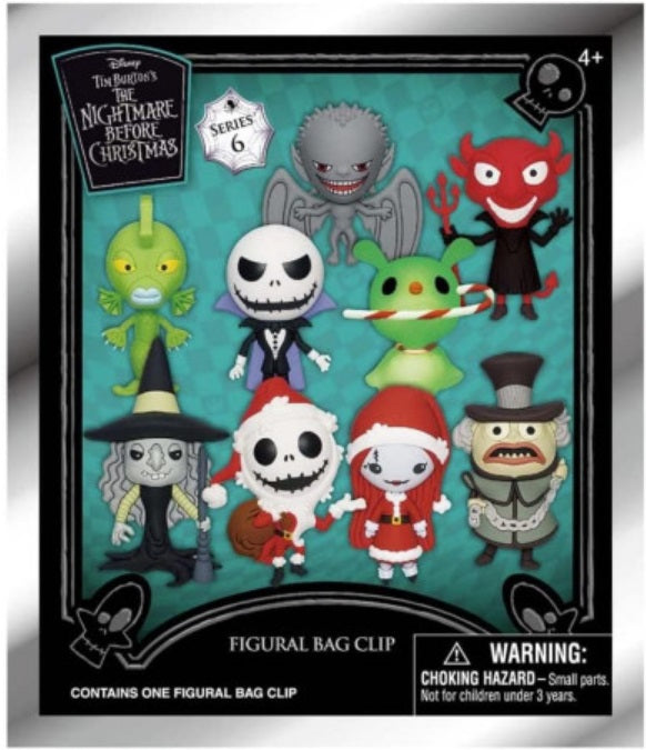 Disney - L'Étrange Noël de monsieur Jack - Assortiment en blind box de figurines de sac de collection en mousse (Série 6) (24 pcs)