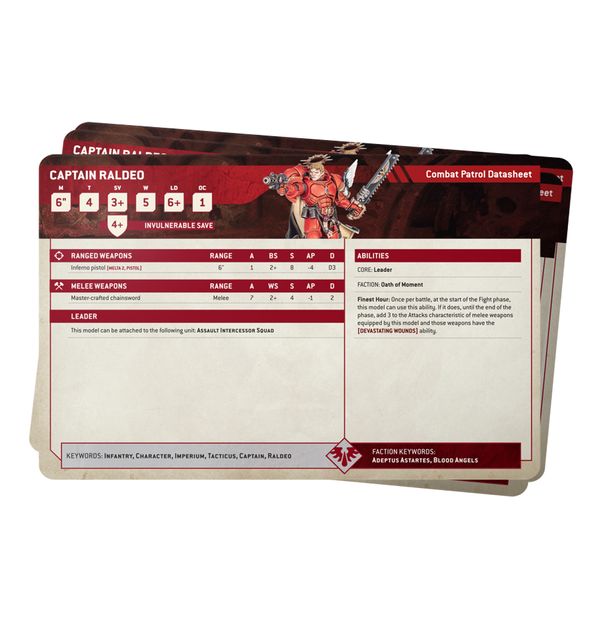 DATASHEET CARDS: ADEPTA SORORITAS (ENG)